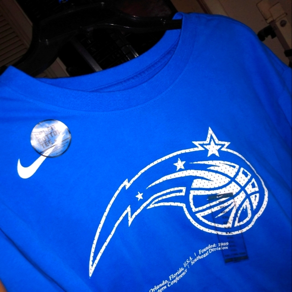 Blue Orlando Magic Nike dri fit Long sleeve t shirt 2XL New With Tags - Picture 4 of 6